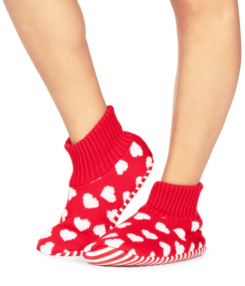 Tipsy Elves Beating Hearts Slipper Socks Hot