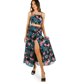 Tipsy Elves Breezy Botanics 2-Piece Maxi Dress Hot