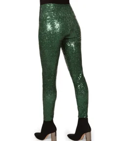 Tipsy Elves Dark Green Sequin High Waisted Leggings Best