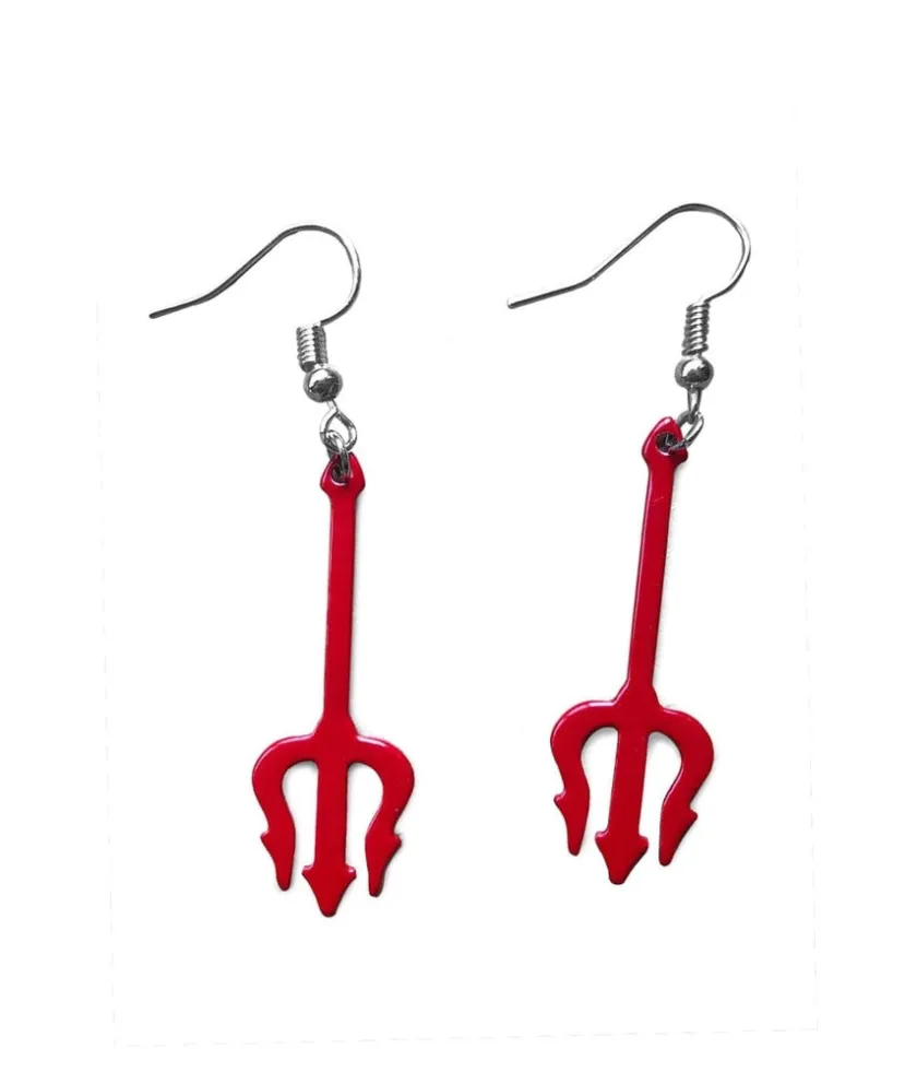 Tipsy Elves Devil Pitchfork Earrings Hot