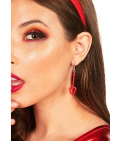 Tipsy Elves Devil Pitchfork Earrings Hot