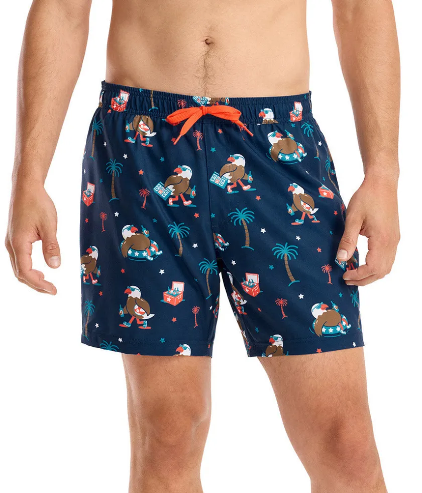 Tipsy Elves Freedom Floats Stretch Swim Trunks - 6" Inseam Online