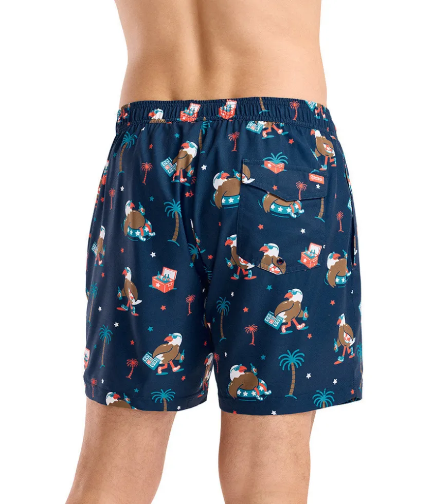 Tipsy Elves Freedom Floats Stretch Swim Trunks - 6" Inseam Online