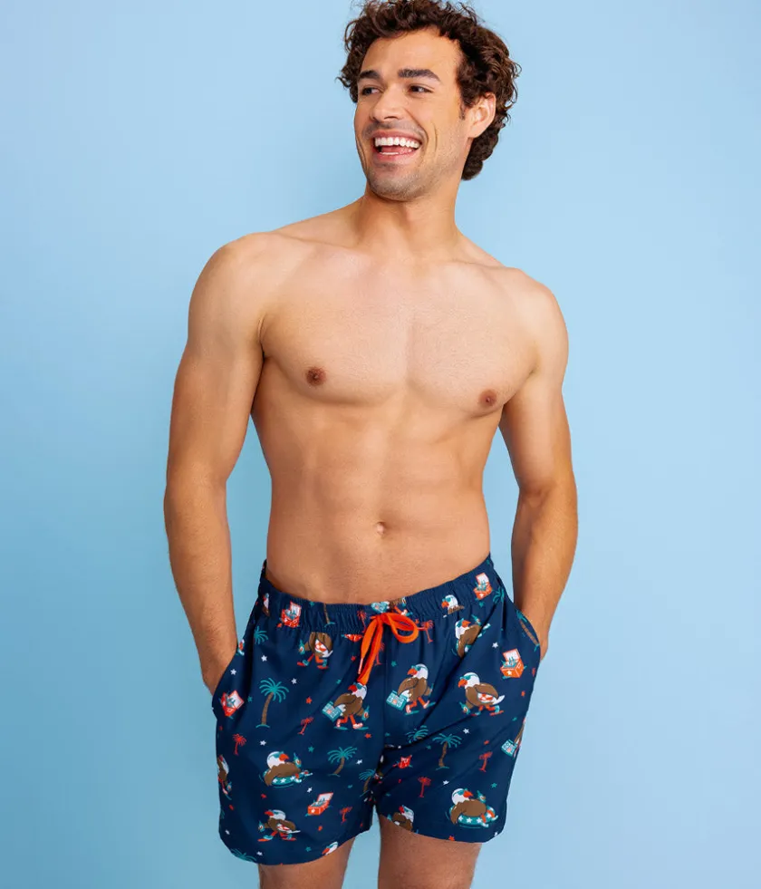 Tipsy Elves Freedom Floats Stretch Swim Trunks - 6" Inseam Online