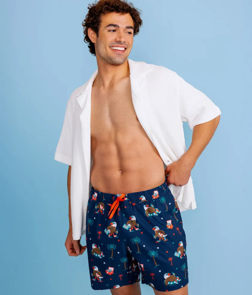 Tipsy Elves Freedom Floats Stretch Swim Trunks - 6" Inseam Online