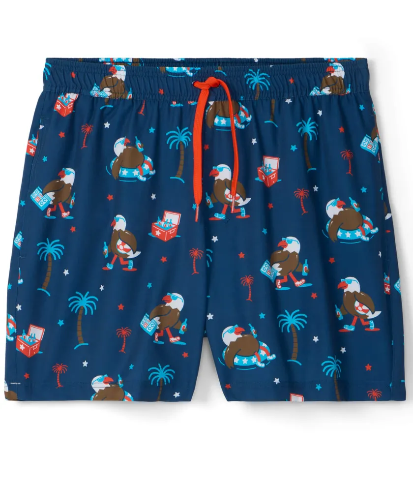 Tipsy Elves Freedom Floats Stretch Swim Trunks - 6" Inseam Online