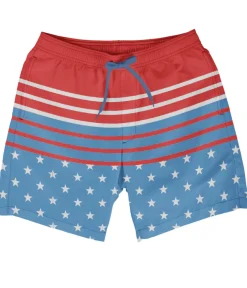 Tipsy Elves Freedom's Calling Stretch Swim Trunks - 7.5