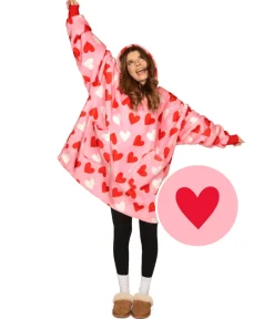 Tipsy Elves Full Hearts Blanket Hoodie Outlet