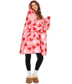 Tipsy Elves Full Hearts Blanket Hoodie Outlet