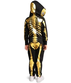 Tipsy Elves Girl's Gold Skeleton Costume Online
