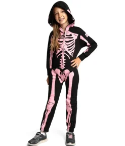 Tipsy Elves Girl's Pink Skeleton Costume Clearance