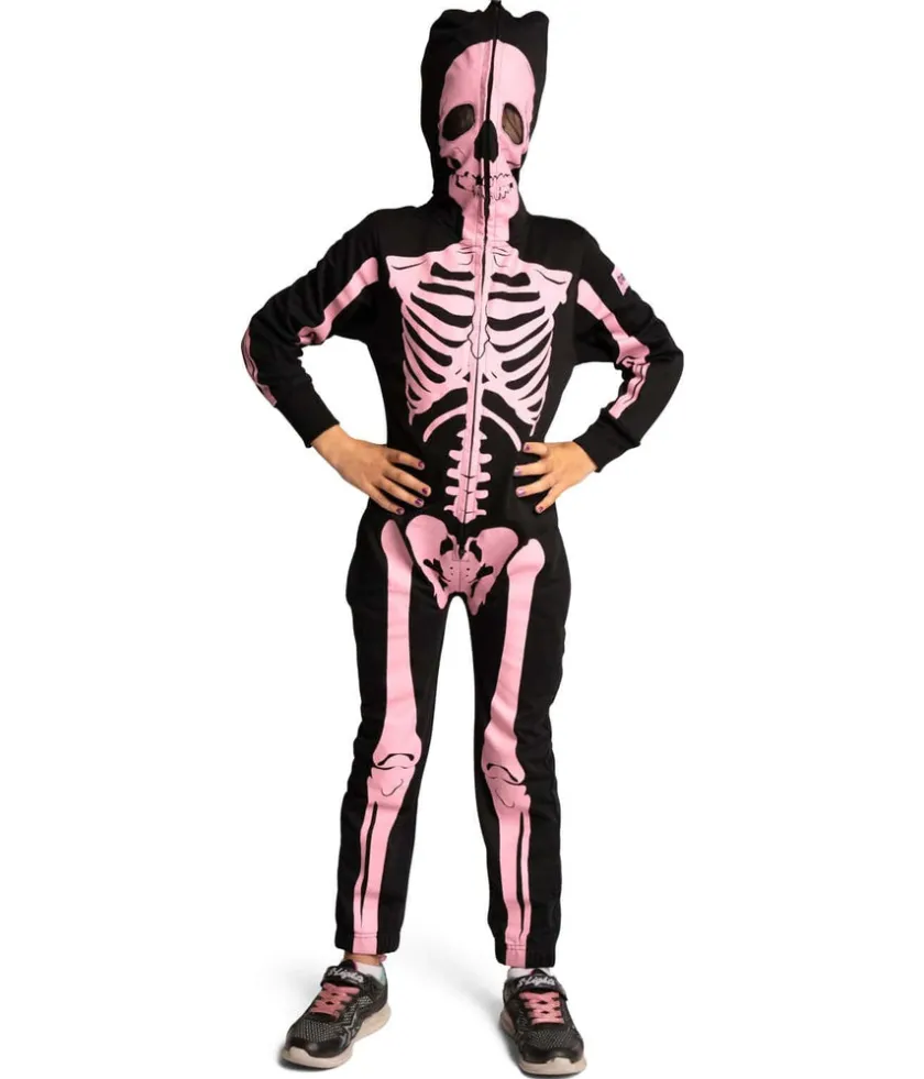 Tipsy Elves Girl's Pink Skeleton Costume Clearance