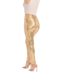 Tipsy Elves Gold Sequin High Waisted Leggings Discount