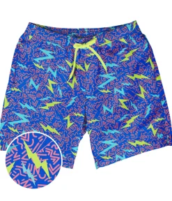 Tipsy Elves Grease Lightning Stretch Swim Trunks - 7.5" Inseam Clearance