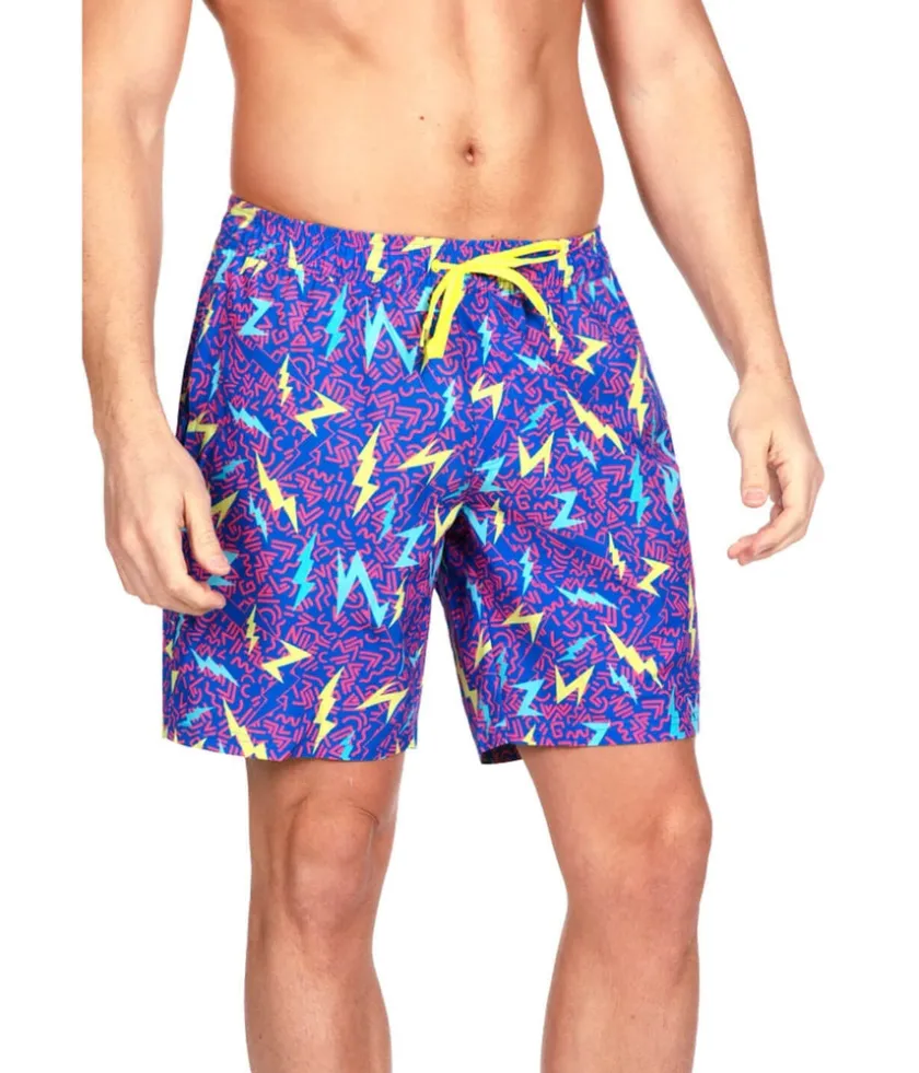Tipsy Elves Grease Lightning Stretch Swim Trunks - 7.5" Inseam Clearance