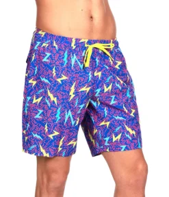 Tipsy Elves Grease Lightning Stretch Swim Trunks - 7.5