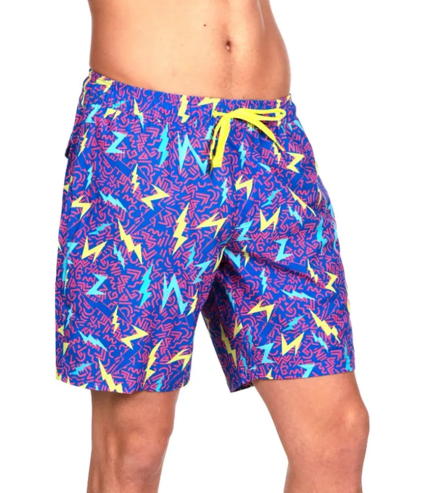 Tipsy Elves Grease Lightning Stretch Swim Trunks - 7.5" Inseam Clearance