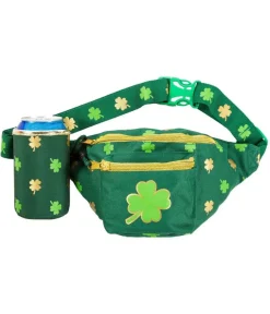 Tipsy Elves Green and Gold Clover Fanny Pack Best