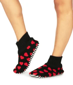 Tipsy Elves Hearts on Fire Slipper Socks Discount