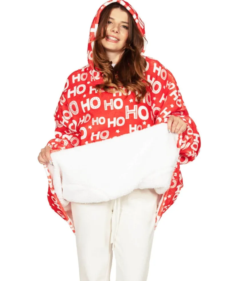 Tipsy Elves Ho Ho Ho Blanket Hoodie