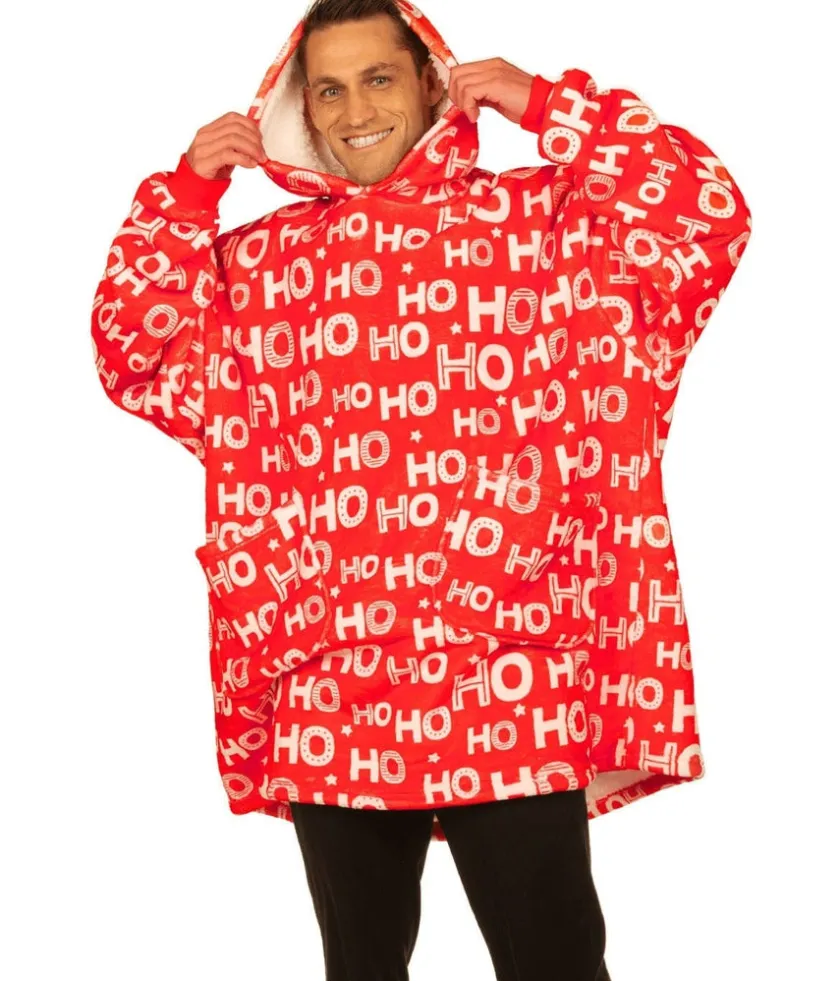 Tipsy Elves Ho Ho Ho Blanket Hoodie