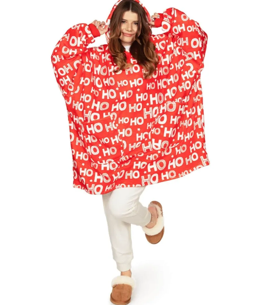 Tipsy Elves Ho Ho Ho Blanket Hoodie