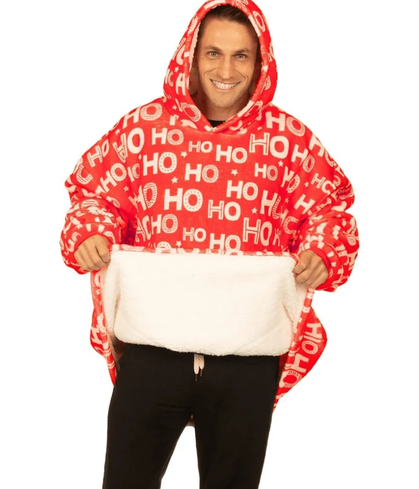 Tipsy Elves Ho Ho Ho Blanket Hoodie
