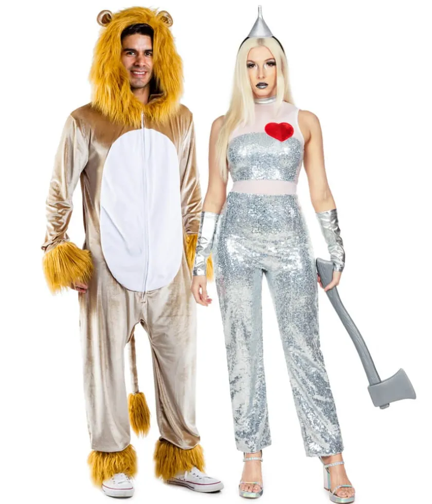 Tipsy Elves Lion and Tin Fellow Couples Costumes