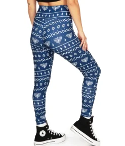 Tipsy Elves Lit Menorah Hanukkah Leggings Discount