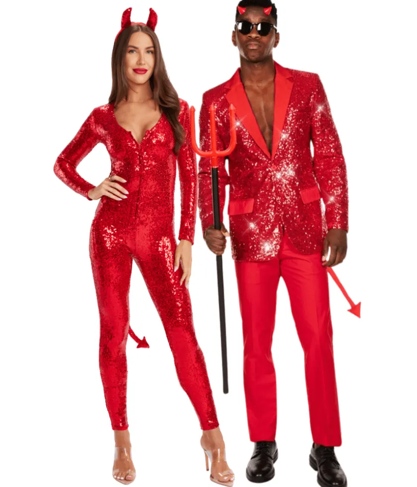 Tipsy Elves Matching Devil Couples Costumes