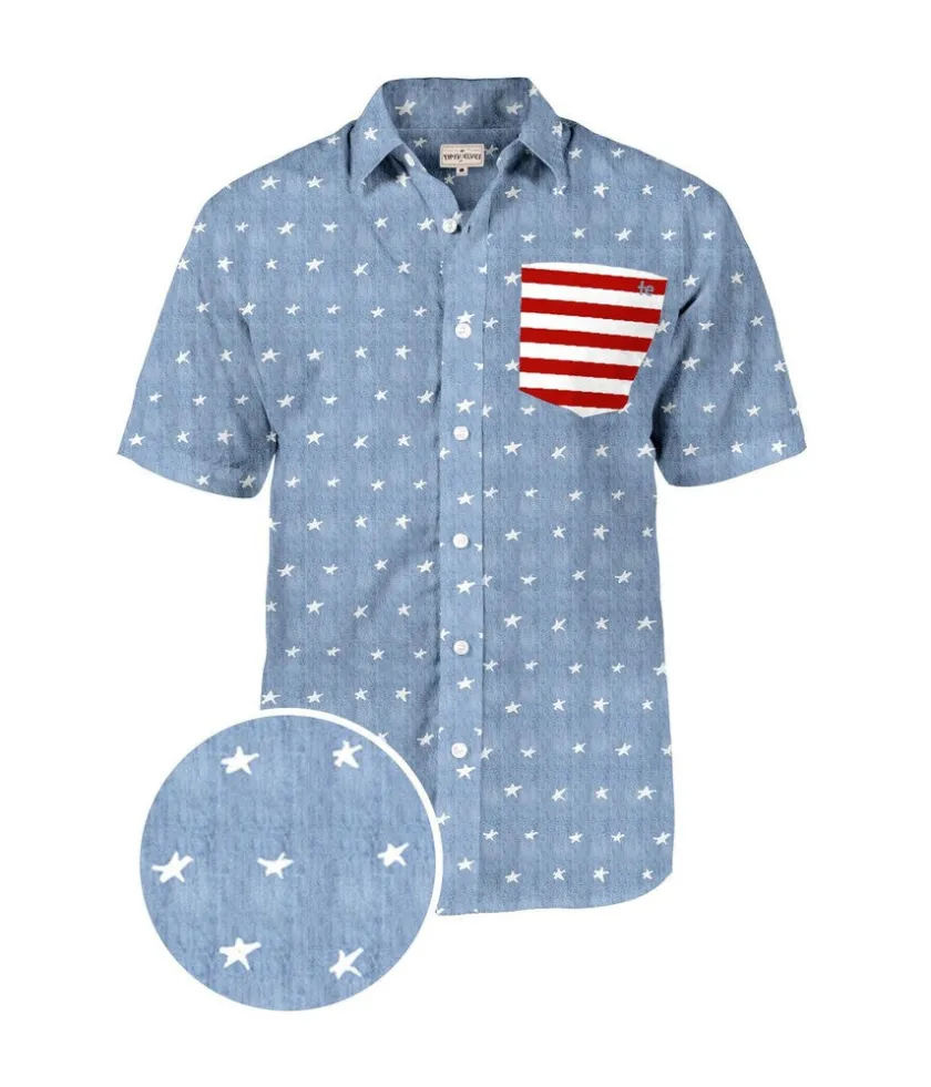 Tipsy Elves Men's American Pride Button Down Shirt Online