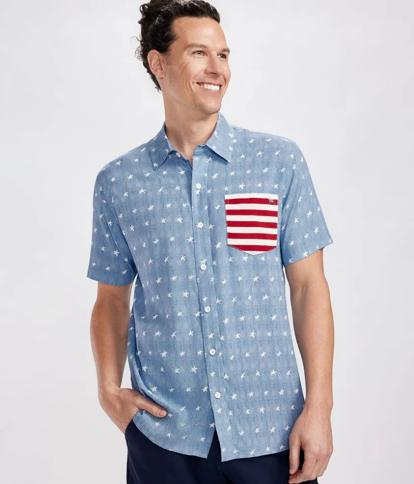 Tipsy Elves Men's American Pride Button Down Shirt Online
