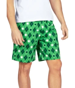 Tipsy Elves Men's Argyle Clover Shorts Sale