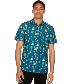 Tipsy Elves Men's Beach House Hawaiian Shirt Outlet