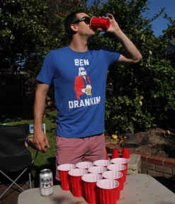 Tipsy Elves Men's Ben Drankin' Tee New