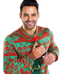 Tipsy Elves Men's Bottle Opener Ugly Christmas Sweater Sale