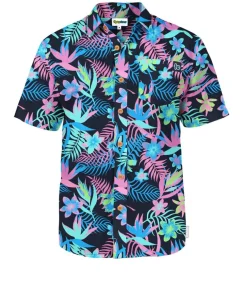 Tipsy Elves Men's Breeze Botanics Hawaiian Shirt Clearance