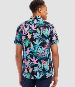 Tipsy Elves Men's Breeze Botanics Hawaiian Shirt Clearance