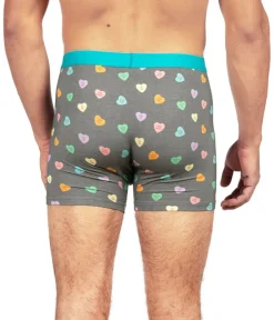 Tipsy Elves Men's Candy Hearts Boxers & Socks Gift Set Best