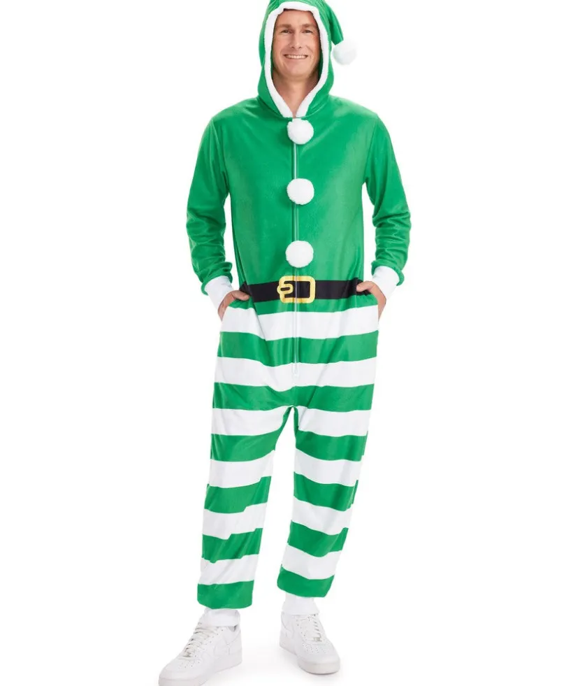 Tipsy Elves Men's Classic Elf Jumpsuit Outlet