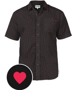 Tipsy Elves Men's Confetti Heart Button Down Shirt Discount