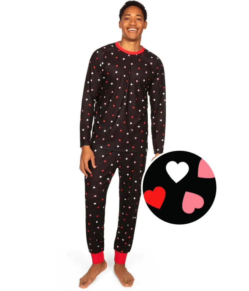 Tipsy Elves Men's Crushing Hard Pajama Set Hot