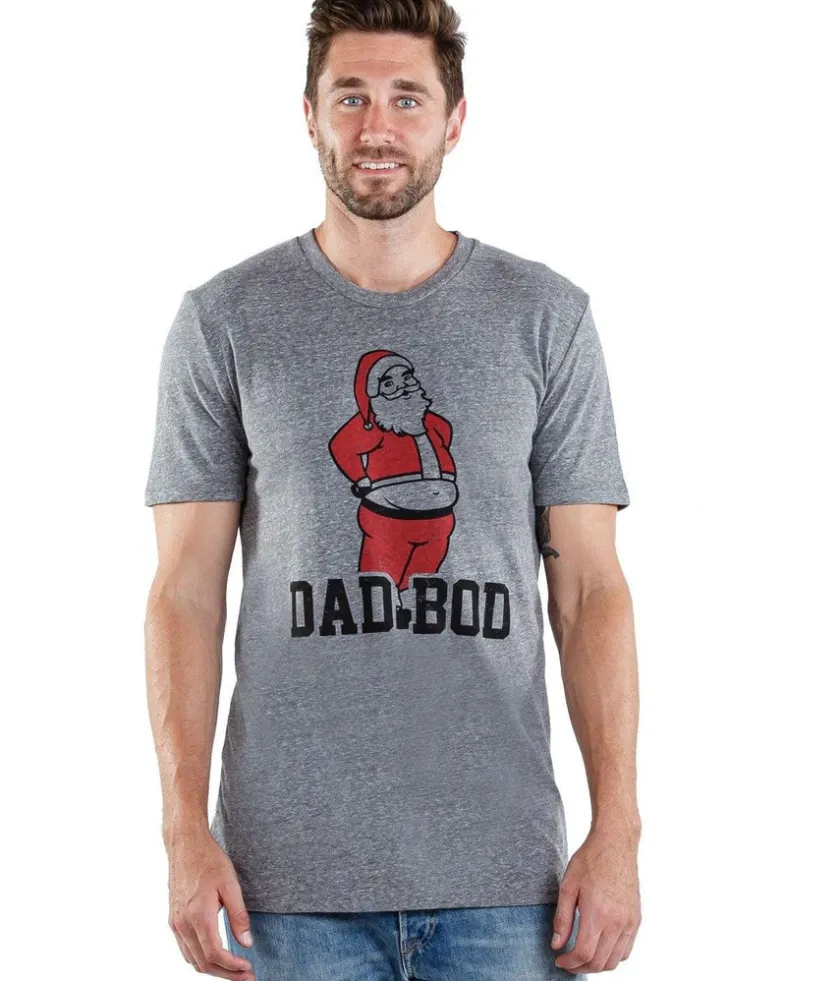 Tipsy Elves Men's Dad Bod Santa Tee