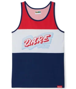 Tipsy Elves Men's Declaration of DARE Tank Top (Blue)