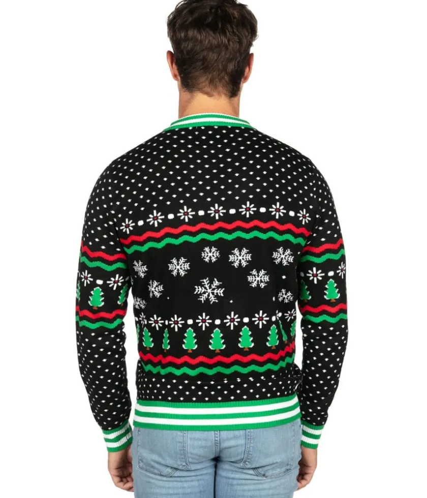 Tipsy Elves Men's Dino Mate Ugly Christmas Sweater Clearance