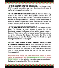 Tipsy Elves Men's Drinking Game Ugly Christmas Sweater Outlet