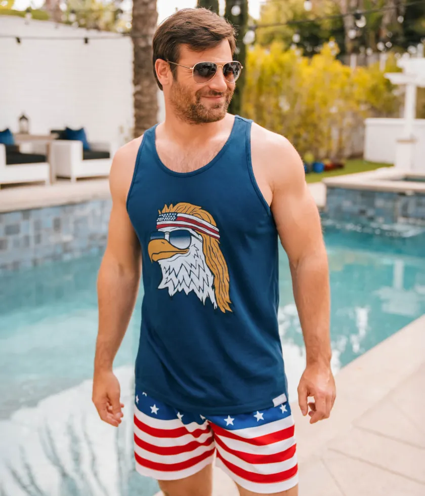 Tipsy Elves Men's Epic Eagle Tank Top New