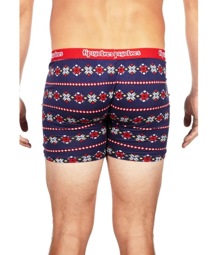 Tipsy Elves Men's Fair Isle Nutcracker Boxer Briefs Sale