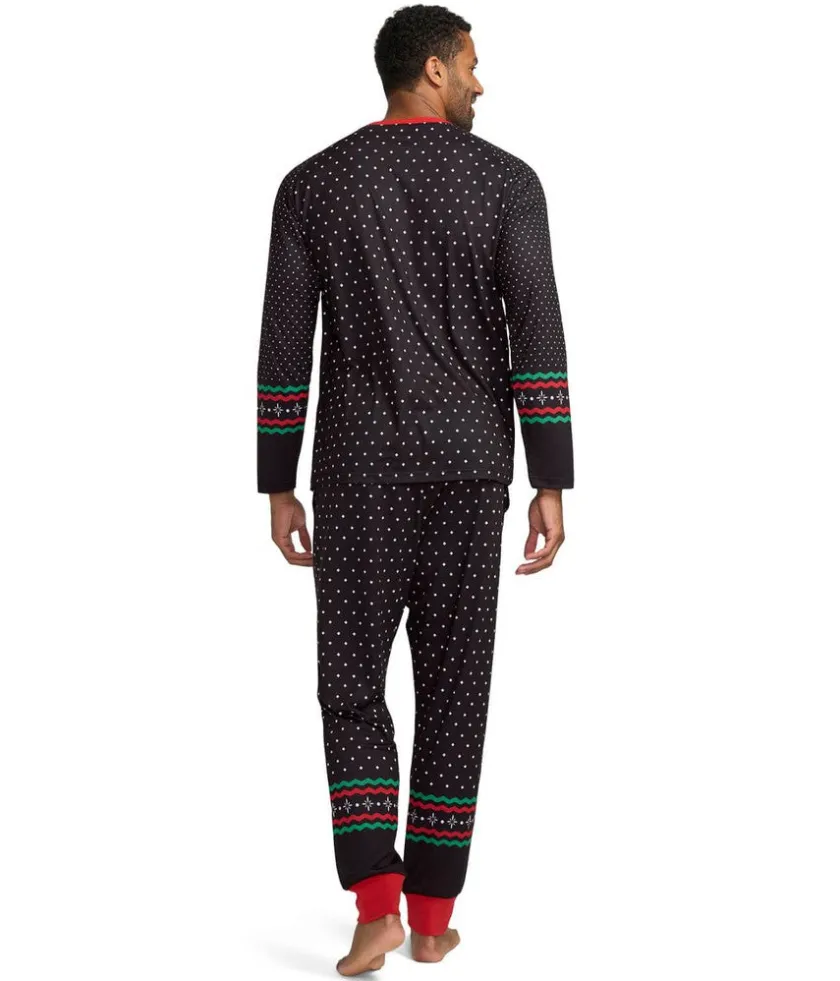 Tipsy Elves Men's Fair Isle Rudolph Pajama Set