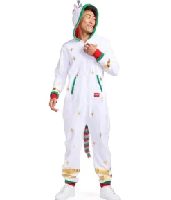 Tipsy Elves Men's Festive Fantasy Unicorn Jumpsuit Discount